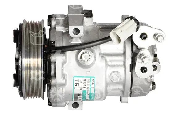 kompresor SANDEN 6V10, řemenice 114 mm - PV6, 12V, OEM 4706817